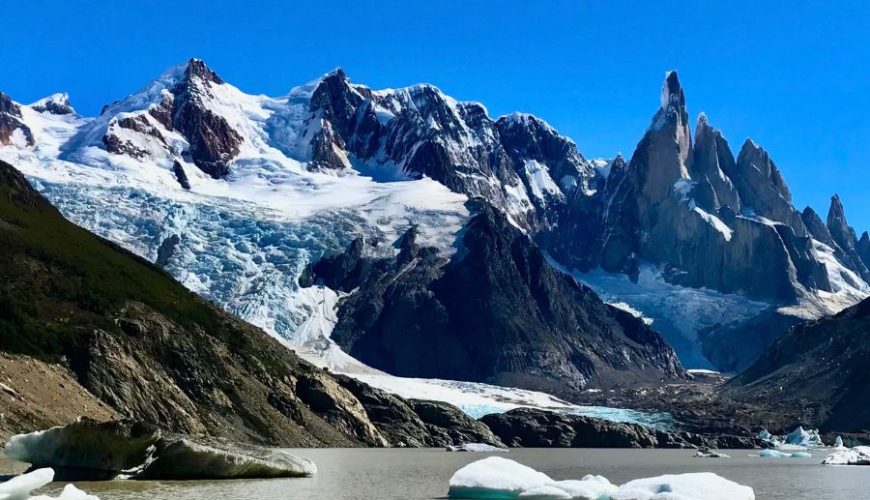 Trekking au mont Torre à El Chaltén, circuits en Patagonie Argentine.