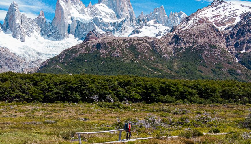 Le mont Fitz roy à El Chaltén, en Patagonie. Argentine.