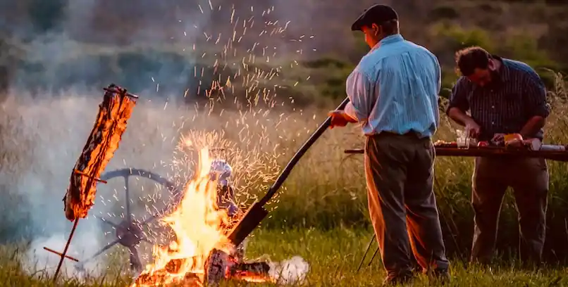 An Argentine asado, where eating well stays good value