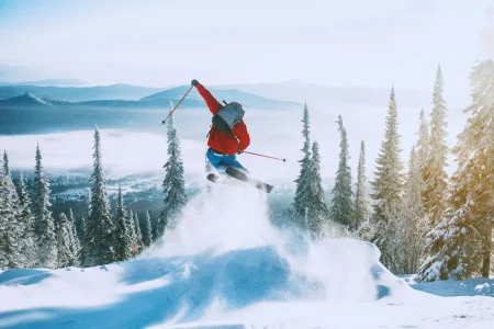 Skifahren in Patagonien.