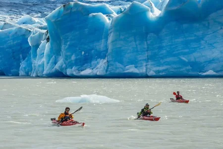 Kayak in Grey Glacier