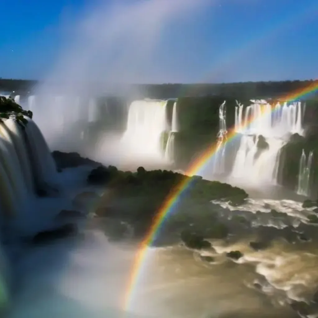 Panoramic view of Iguazú Falls