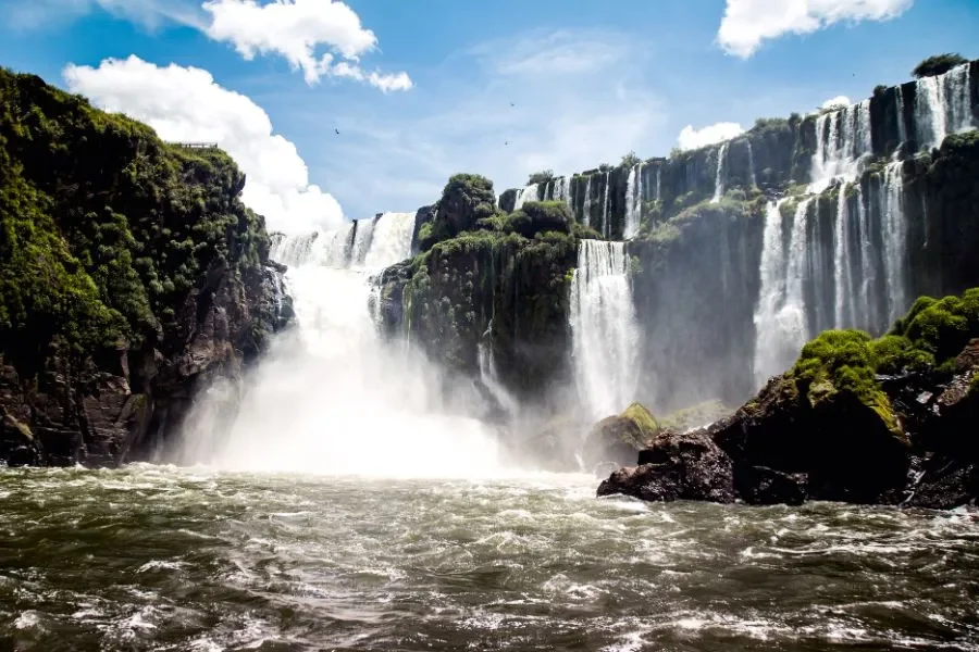 A beautiful view of the Iguazu Falls