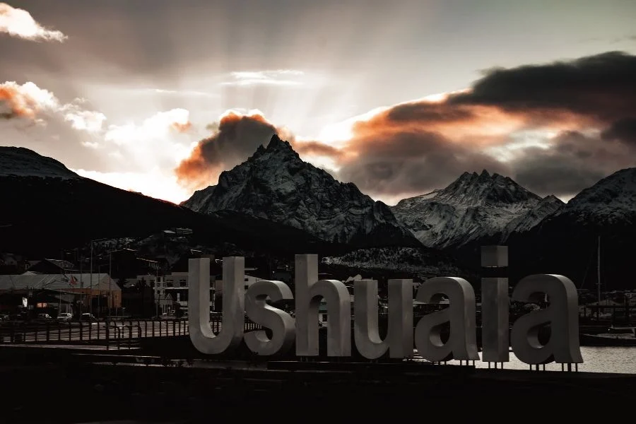 Une belle vue d'Ushuaia