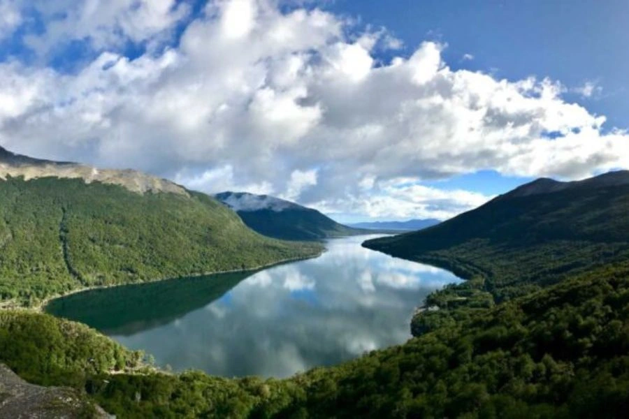 La belle province de la Terre de Feu, en Patagonie, Argentine.