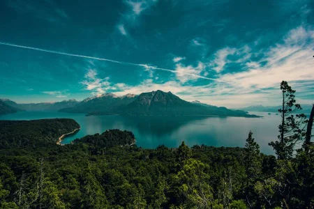 Una vista del increíble paisaje de Bariloche.