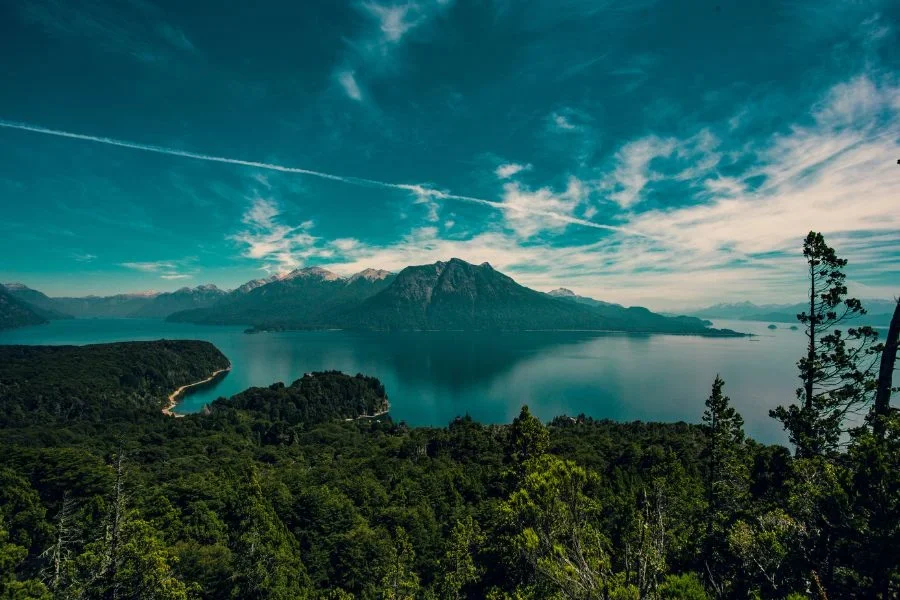 Una vista dell'incredibile paesaggio di Bariloche.