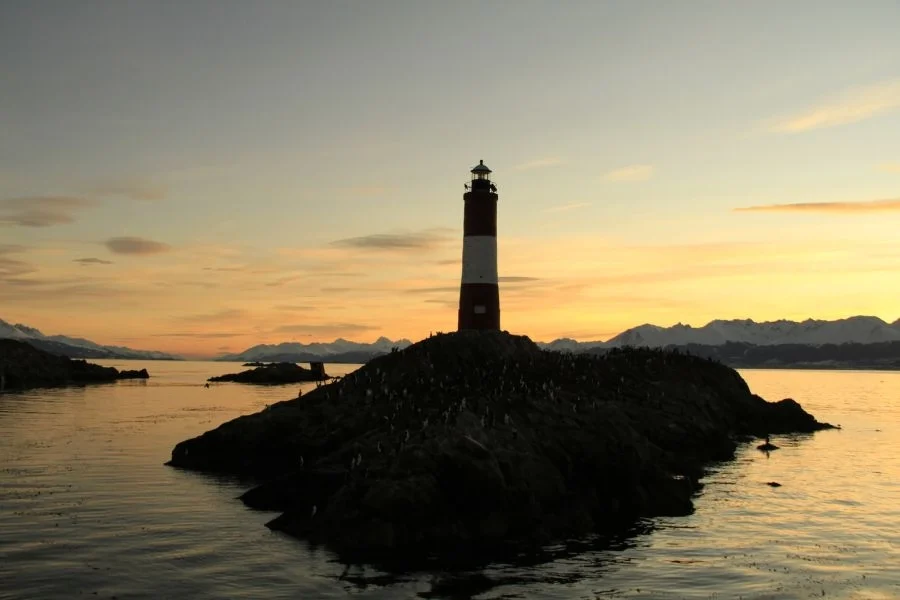 Schöne Sonnenuntergänge in Ushuaia