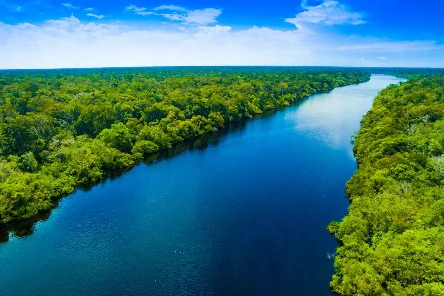 I bellissimi panorami dell'Amazzonia