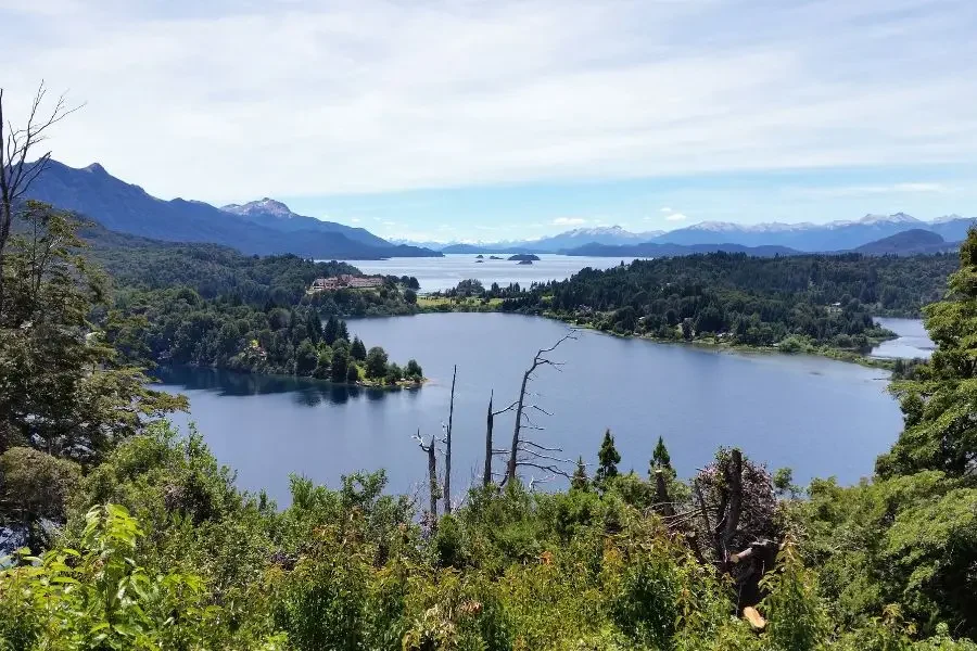 Une vue de l'incroyable paysage de Bariloche.