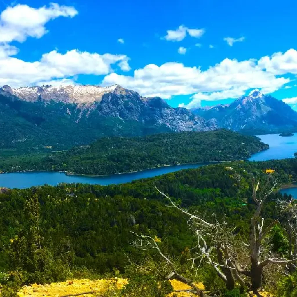 Una vista del increíble paisaje de Bariloche.