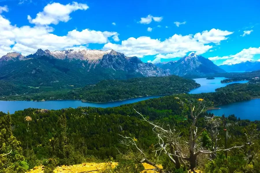 Une vue de l'incroyable paysage de Bariloche.