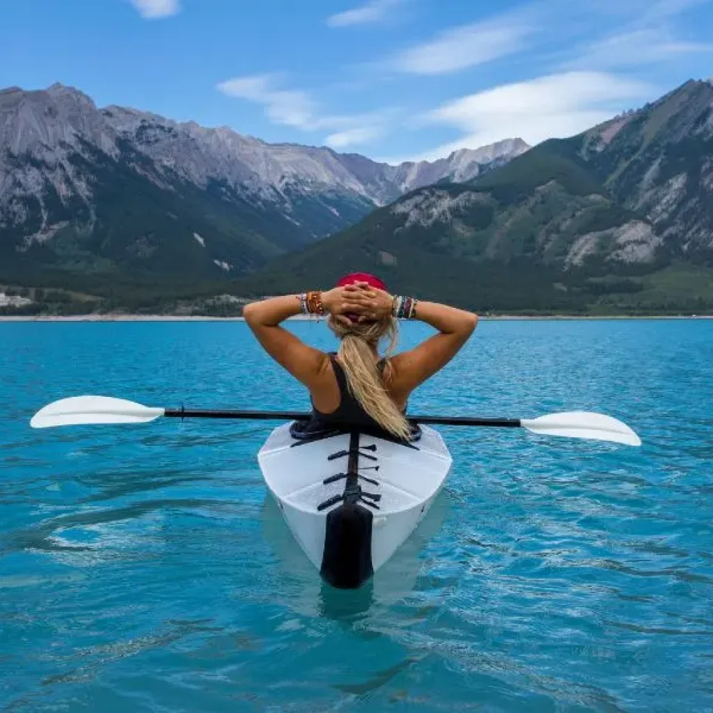 Kayak en el Glaciar Gris