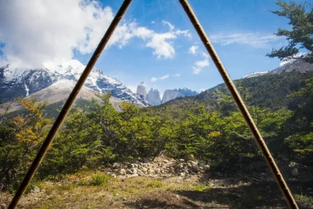 Stunning views of Torres del Paine from your cozy dome window.