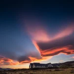 Hôtel Eolo : Là où la beauté de la Patagonie rencontre le ciel au coucher du soleil.