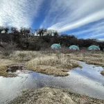 Vues panoramiques depuis l'Ecodome : une retraite unique.