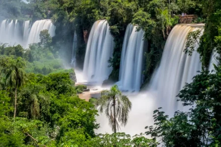 Las Cataratas del Iguazú, rodeadas de una densa selva